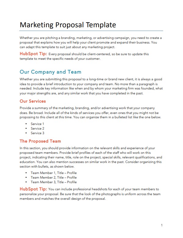 How To Write A Consulting Proposal Template