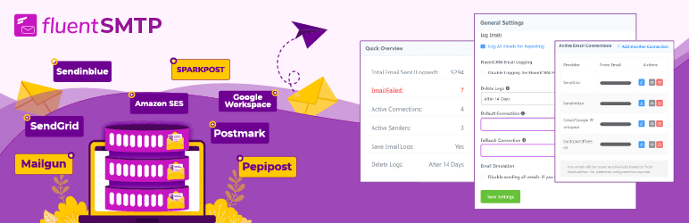 fluentsmtp, wordpress smtp, easy wp smtp alternative
