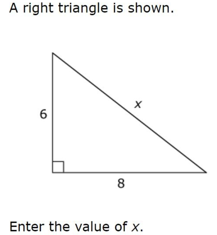 Example of a math problem to be solved by students.