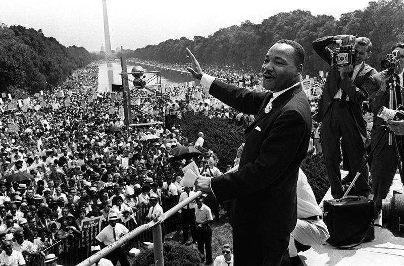 Martin Luther King, a prominent American advocate for human rights
