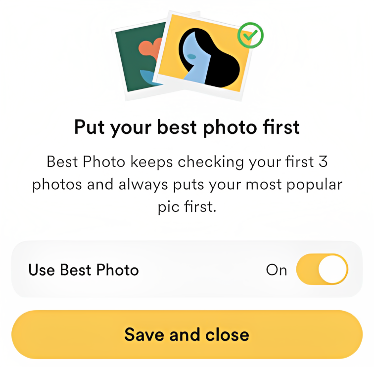 Disabling Best Photo feature on Bumble