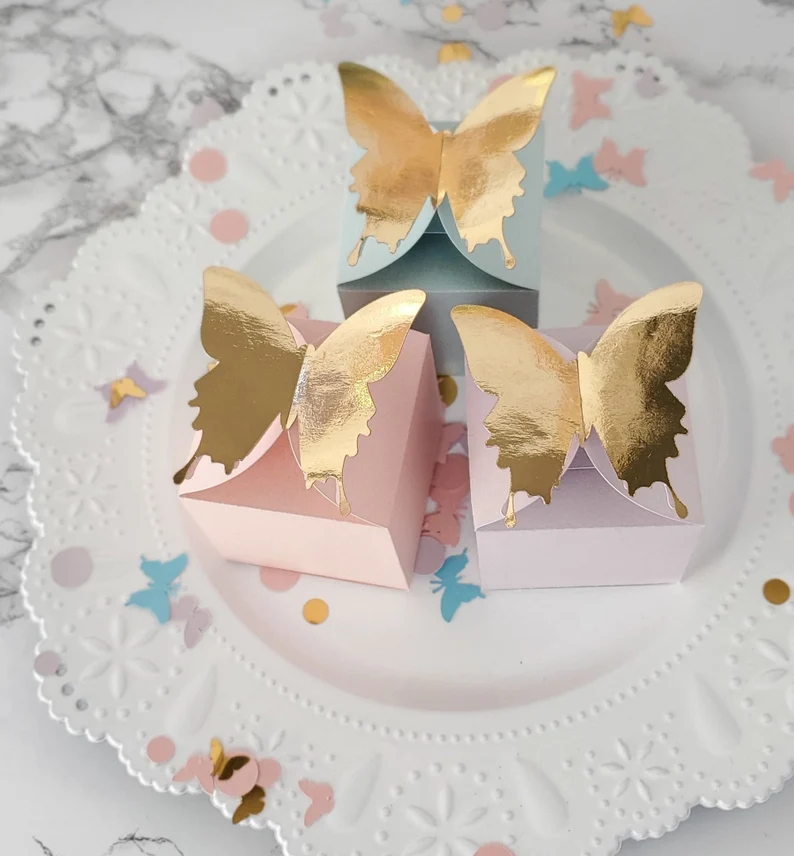 Butterfly favor boxes