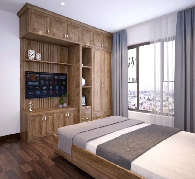 Kệ tủ đặt phía cuối giường
