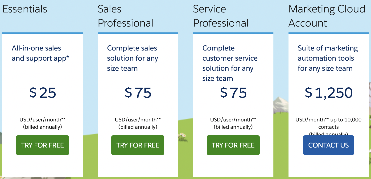 salesforce small business pricing