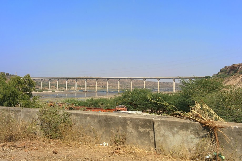 New bridge across the river Krishna