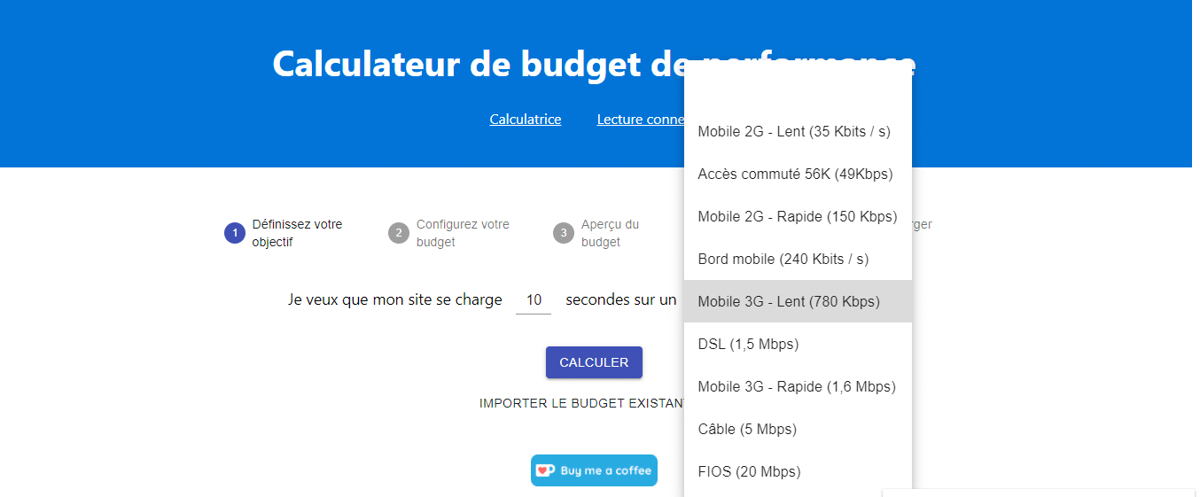 Un budget de poids de page pour les differentes pages de votre site internet