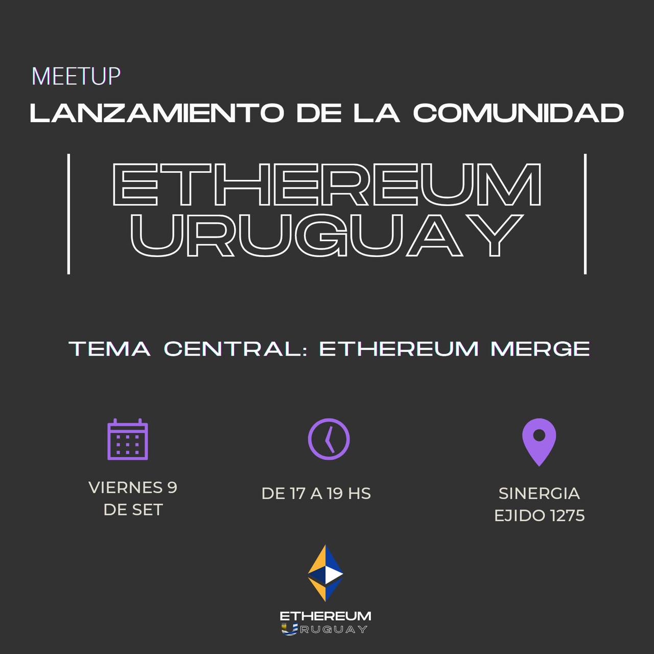 Lanzamiento de la comunidad Ethereum en Uruguay.