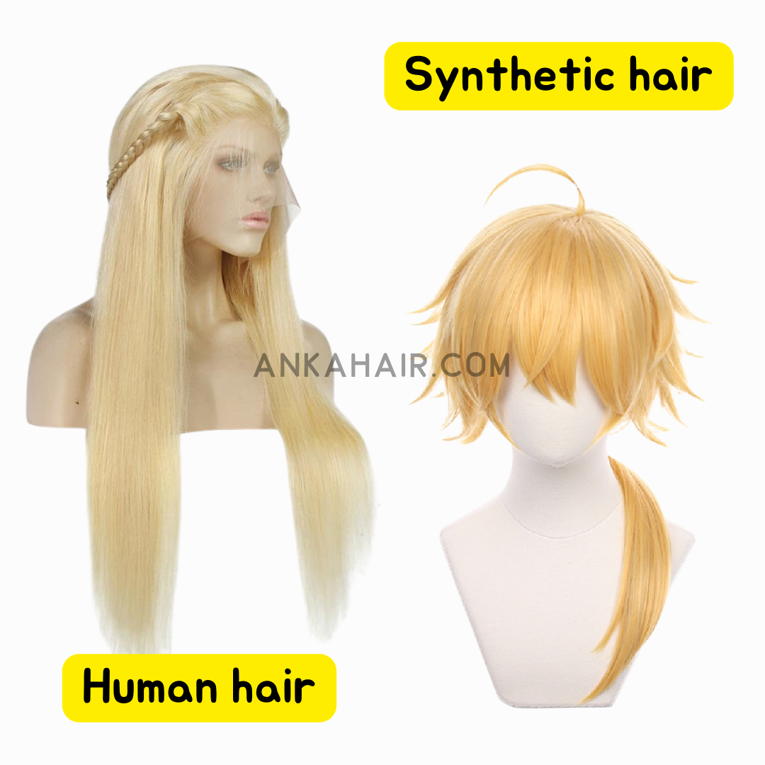 human hair vs. synthetic hair