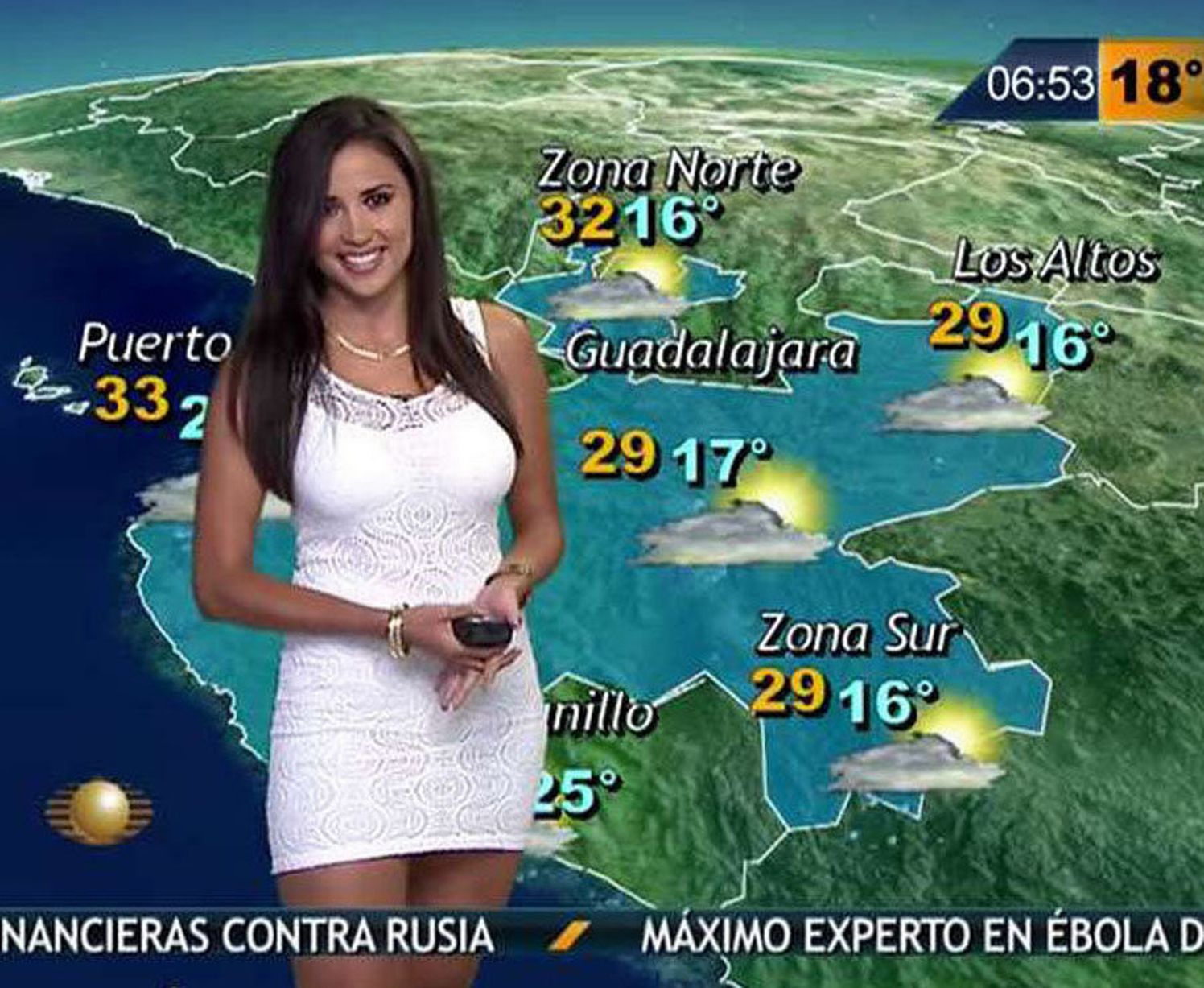 Mexican weather reporter Susana Almeida