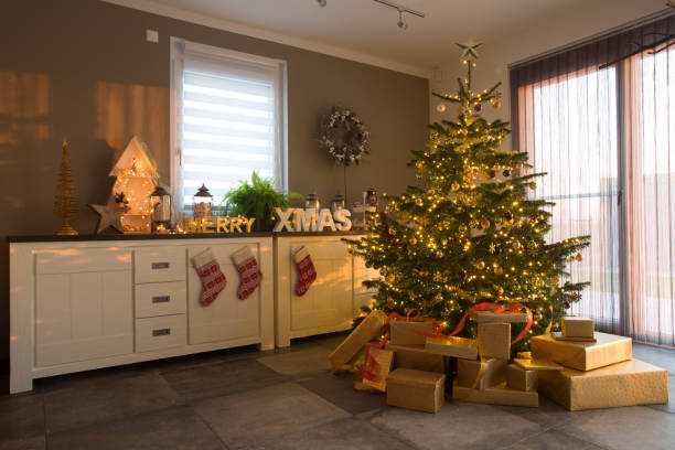 Christmas tree living room decoration