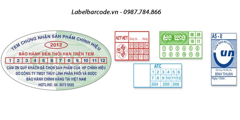 Nội dung trên tem bảo hành phải đầy đủ, chính xác, nổi bật