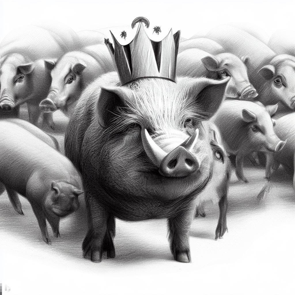 imagem de porco rei