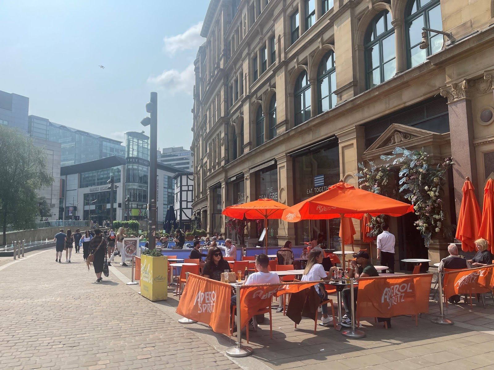 Salvi's has outdoor restaurant space at Corn Exchange Manchester