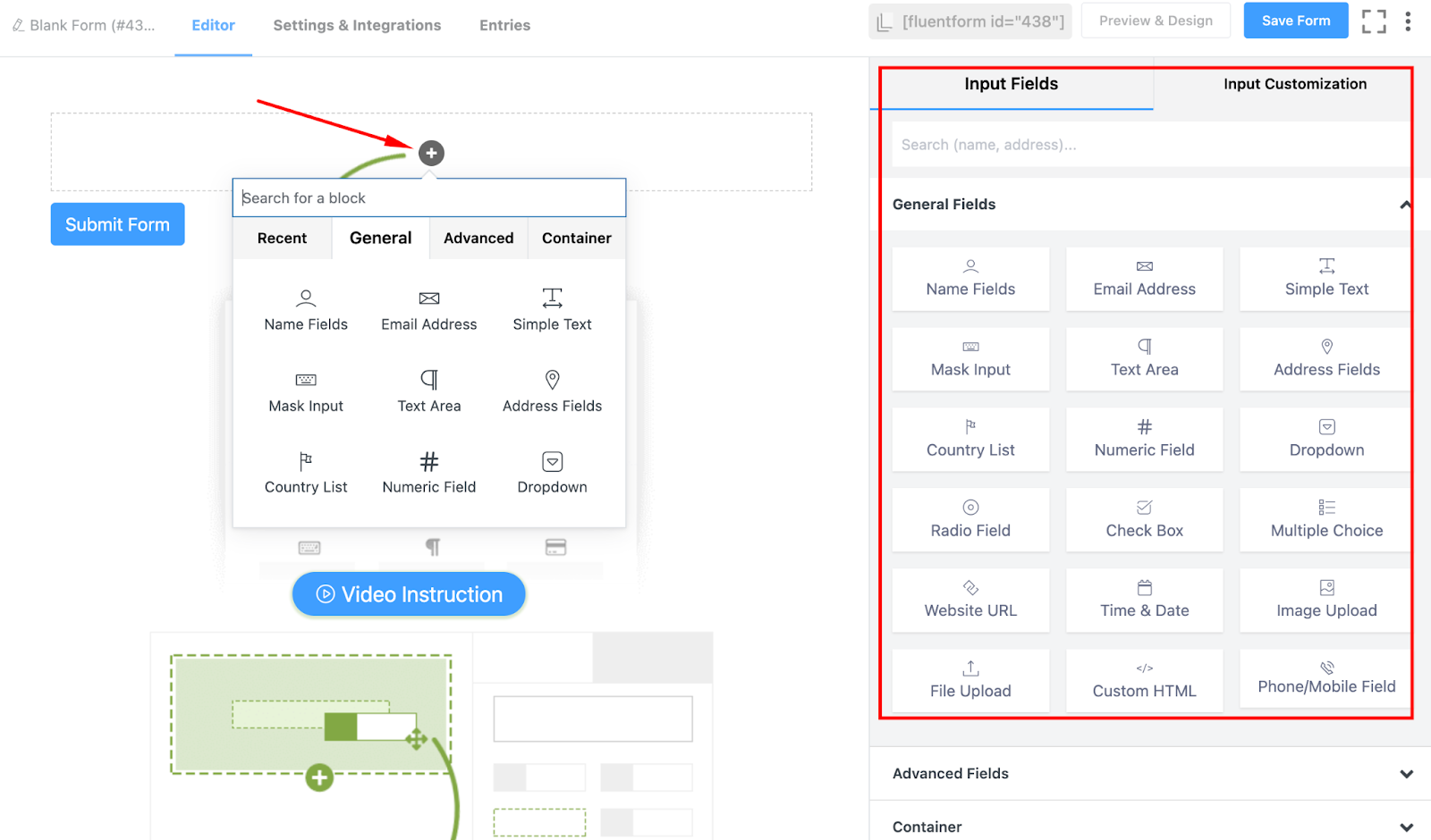 Check request form fields 