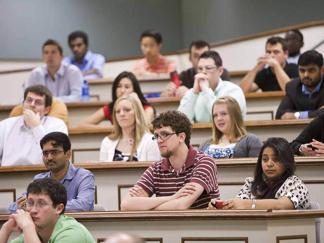 Group of students in a lecture hall