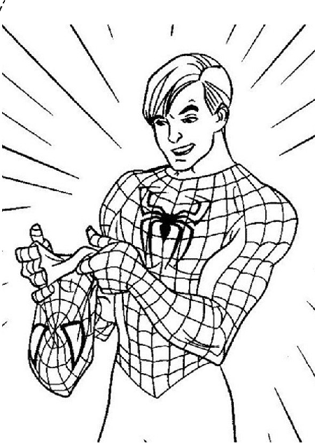 desenhos do homem-aranha para imprimir e colorir