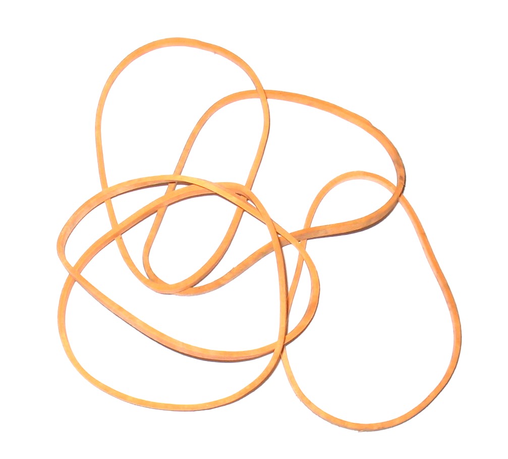 Five rubber bands