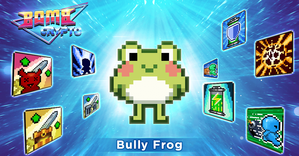 Personagem Bully Frog Bomb Crypto