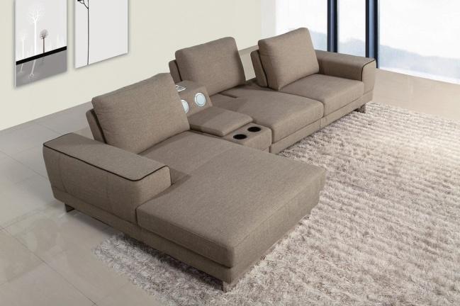 Modern Fabric Sectional Sofa furniture in Grey color - VGM… | Flickr