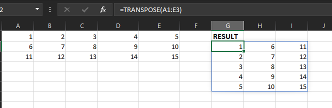 How to Change Columns into Rows and Vice-versa in Excel