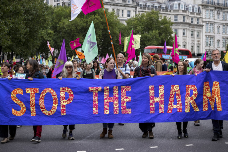 Stop the harm banner