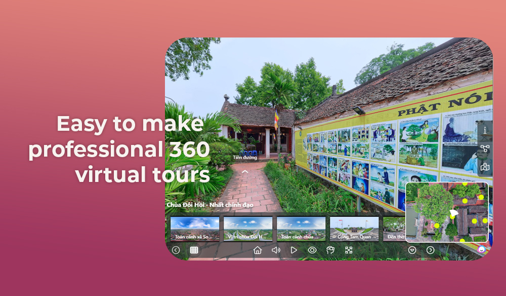 Easy to make professional 360 virtual tours