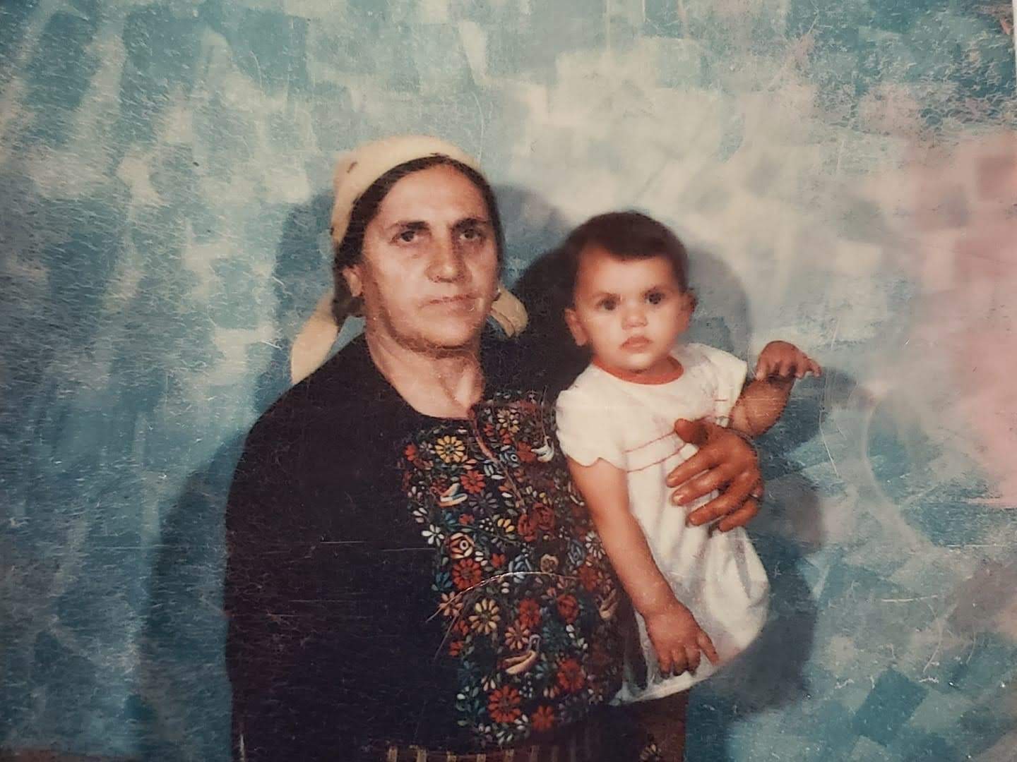 Picture of Rashida as a baby with her grandmother