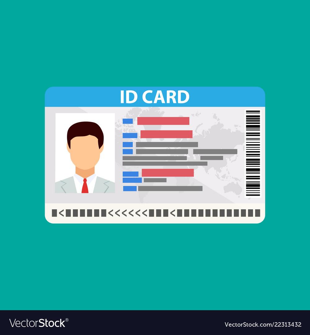 stock image of a fake ID