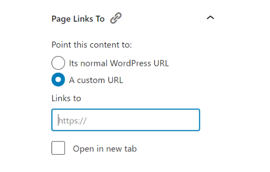 Links de página para no editor do WordPress
