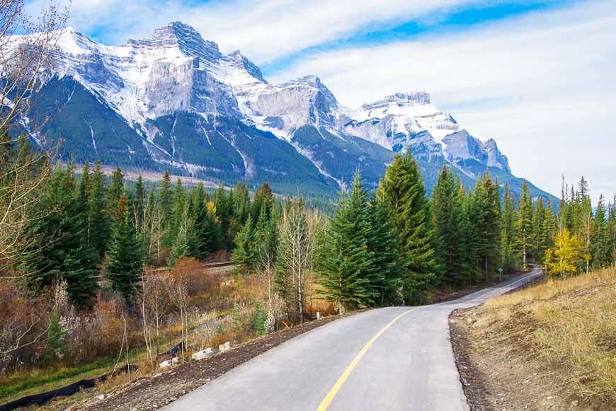 Pretty scenery along the Banff Legacy bike trail