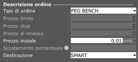 Ordine PEG BENCH