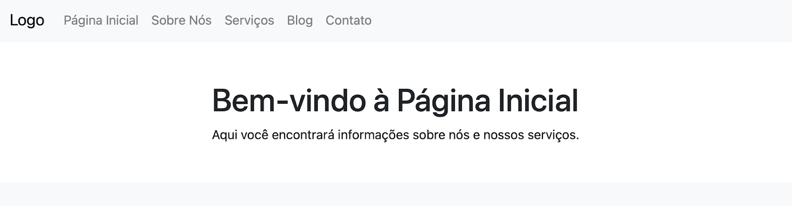 página inicial de site codificado automaticamente pelo chatgpt