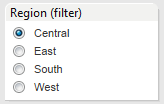 Region filter control