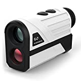 WOSPORTS Golf Rangefinder, 650 Yards Laser Distance Finder with Slope, Flag-Lock with Vibration Distance/Speed/Angle Measurement, Upgraded Battery Cover