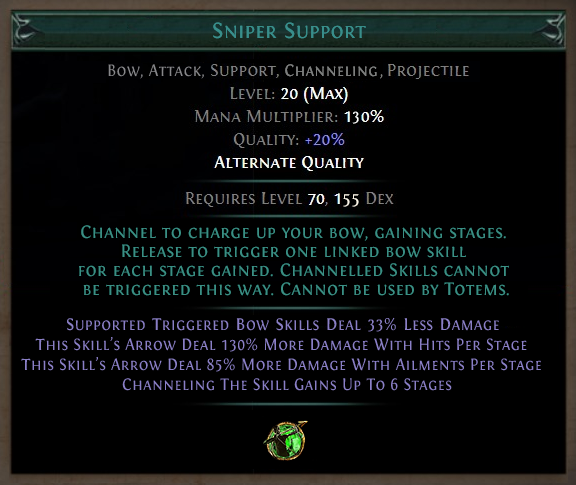 Path of Exile Snipe Support