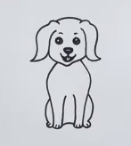 how to easily draw a dog
