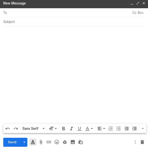 new email with gmail