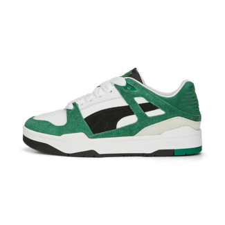 A green and white shoe

Description automatically generated with medium confidence