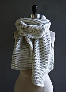 tunisian crochet scarf on mannequin