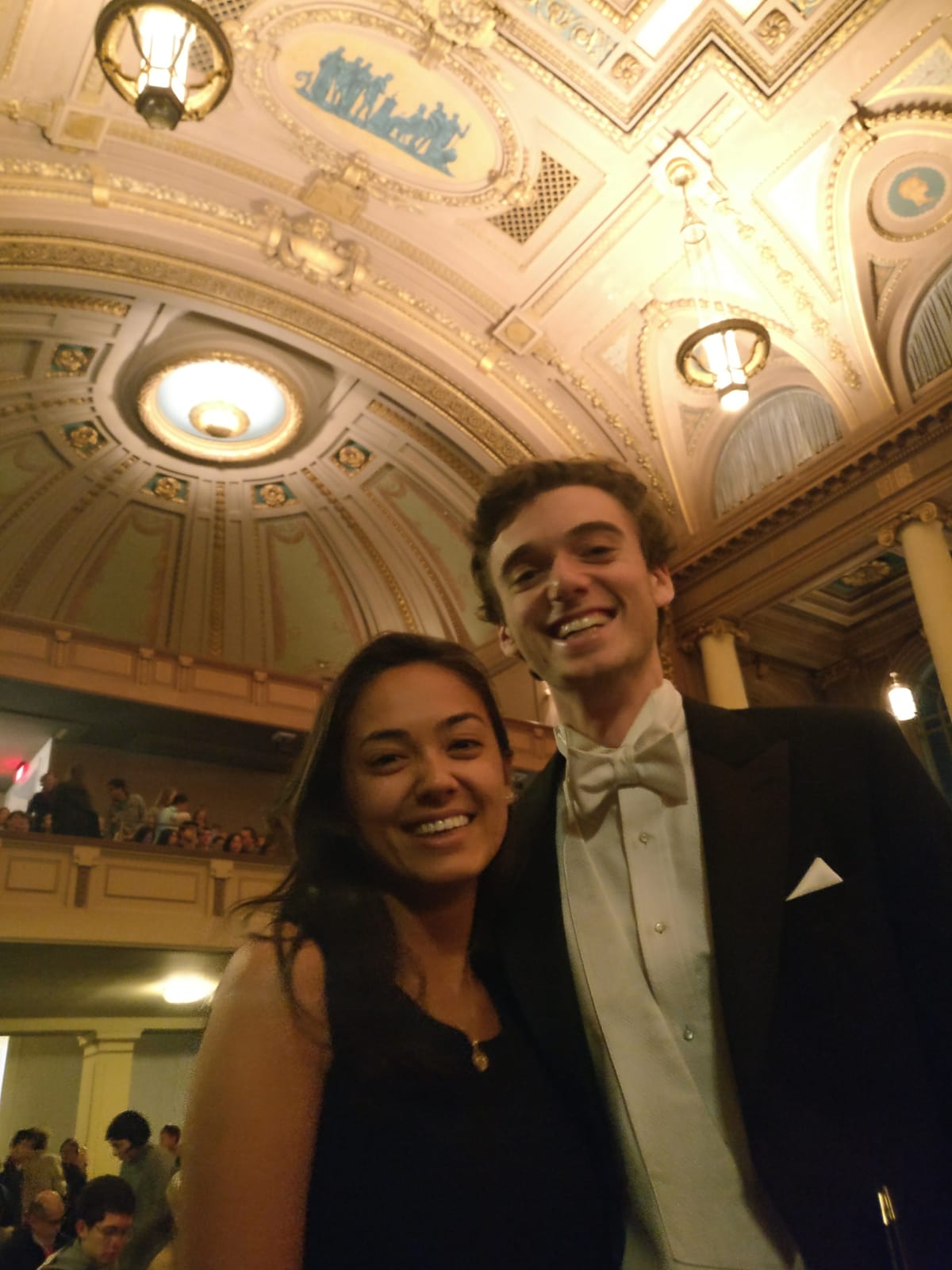 Ella and Calvin at the YGC, Yale Symphony Orchestra, and Yale Concert Band joint Family Weekend concert in 2019