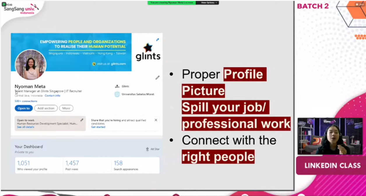 Membuat profile LinkedIn yang profesional dan terbaca ATS