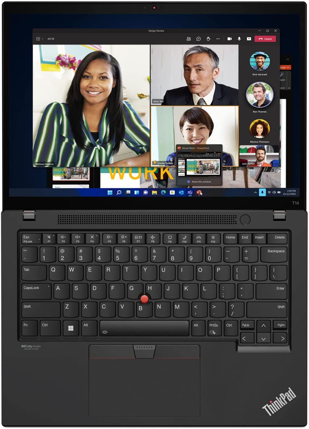 This image shows the Lenovo ThinkPad T14 Gen 3.