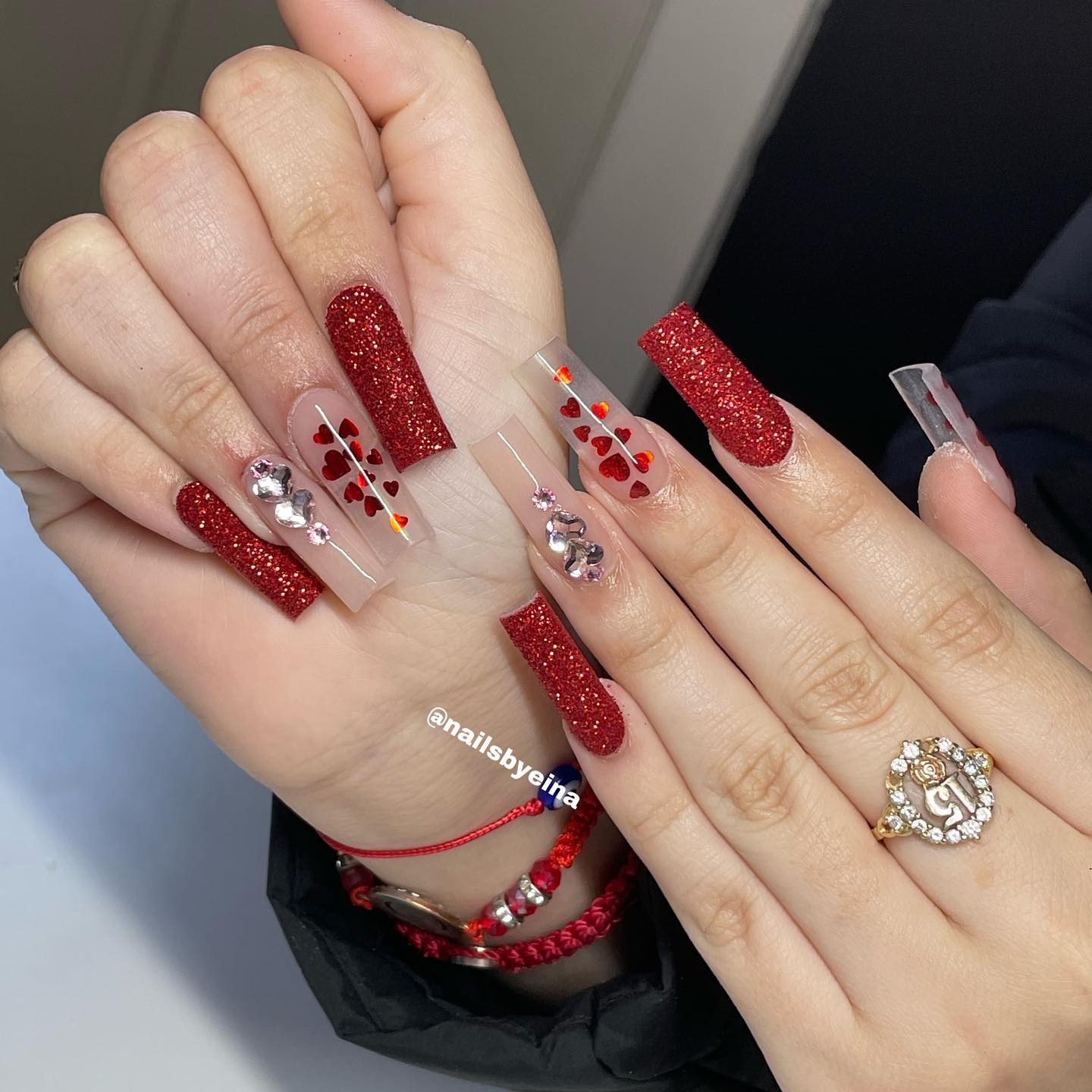 Red Valentine Nail Designs