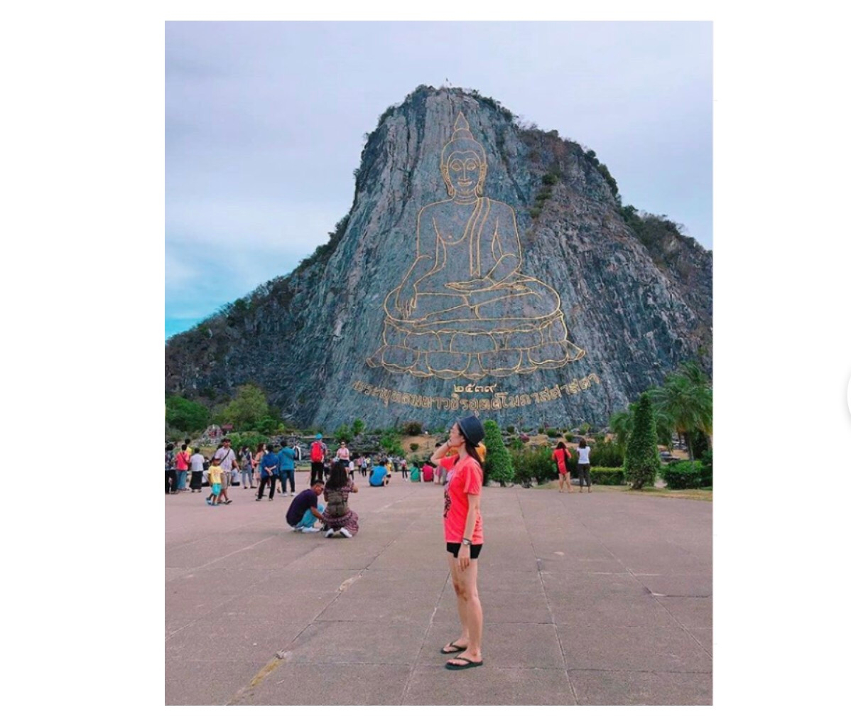 Tượng phật khắc trên núi Khao Jee Jan