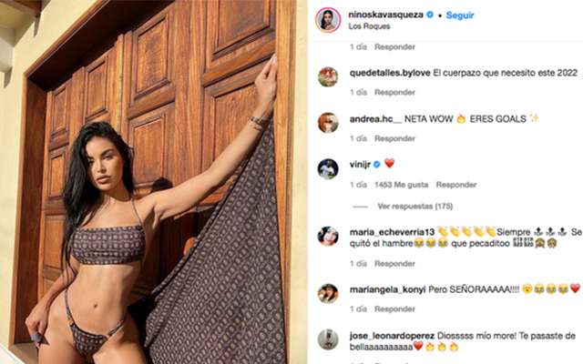 Vinicius Junior interacts with all posts by Ninoska Vasquez