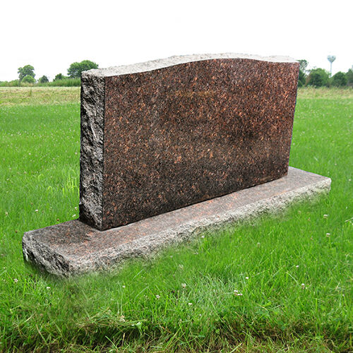 Monument Granite  Head Tomb Grave Marker Cemetery Stone Dakota Mahogany MN-36