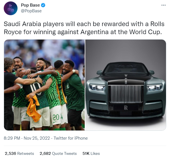 FIFA World Cup: Saudi Arabia players are not getting Rolls-Royce Phantom,  says head coach Herve Renard - Culture