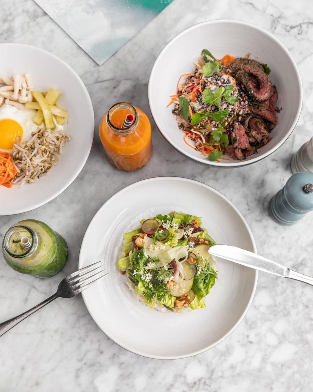 A few of the Brunch menu items at Sisterfields Cafe