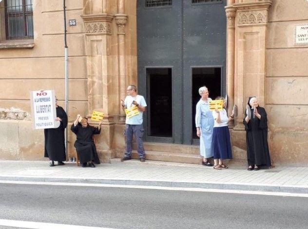 Monjas protestan por la sentencia del procés