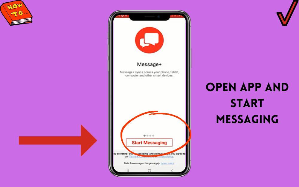 Open App And Start Messaging